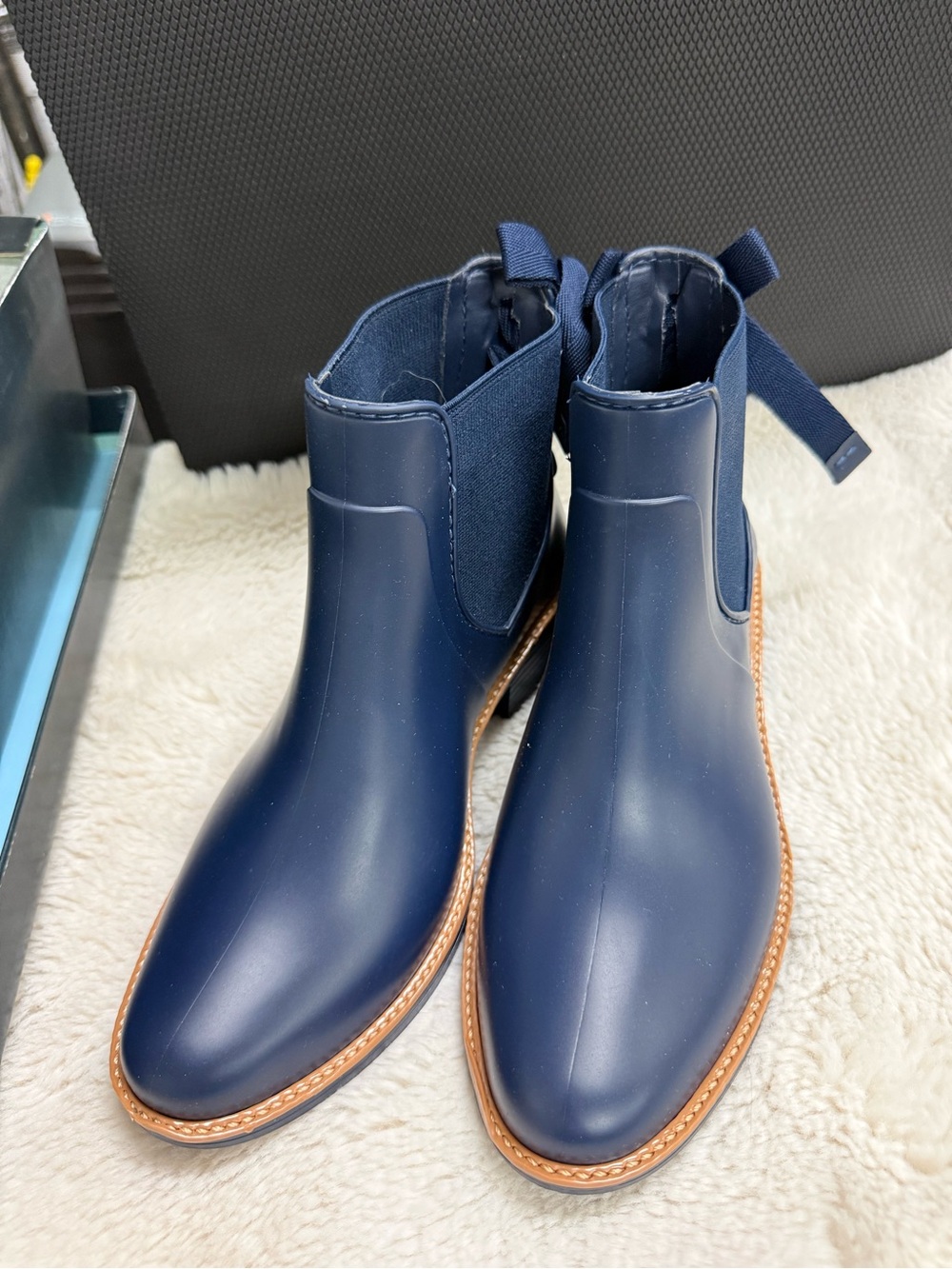 Bernardo Kids Navy Rubber Rain Boots - Paxton Style